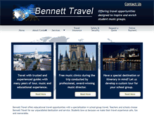 Tablet Screenshot of bennett-travel.com